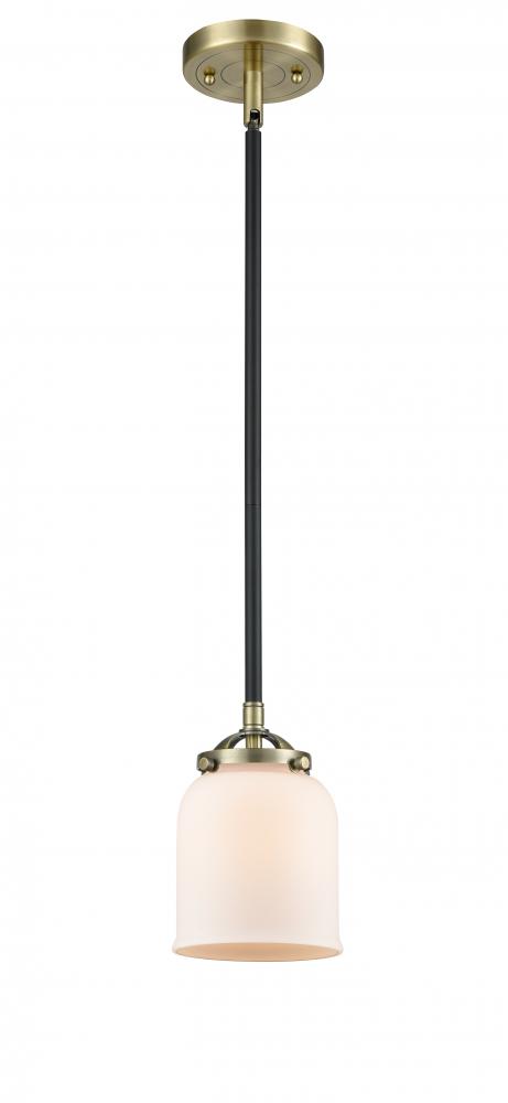 Bell - 1 Light - 5 inch - Black Antique Brass - Cord hung - Mini Pendant