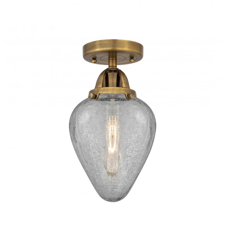 Geneseo - 1 Light - 7 inch - Brushed Brass - Semi-Flush Mount