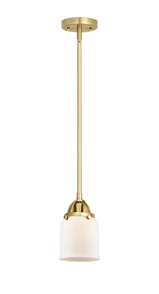 Bell - 1 Light - 5 inch - Satin Gold - Cord hung - Mini Pendant