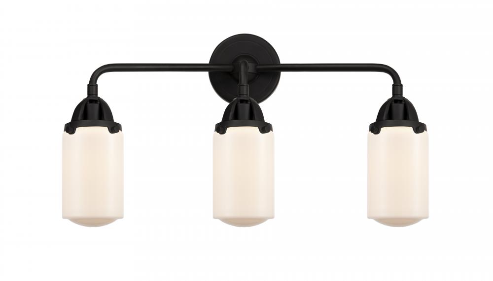 Dover - 3 Light - 23 inch - Black Polished Nickel - Bath Vanity Light