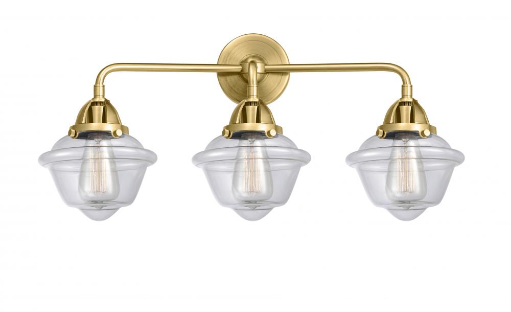 Oxford - 3 Light - 26 inch - Satin Gold - Bath Vanity Light