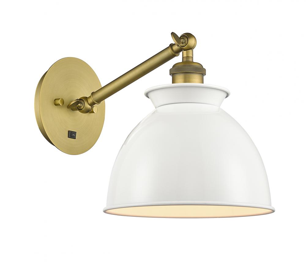 Adirondack - 1 Light - 8 inch - Brushed Brass - Sconce