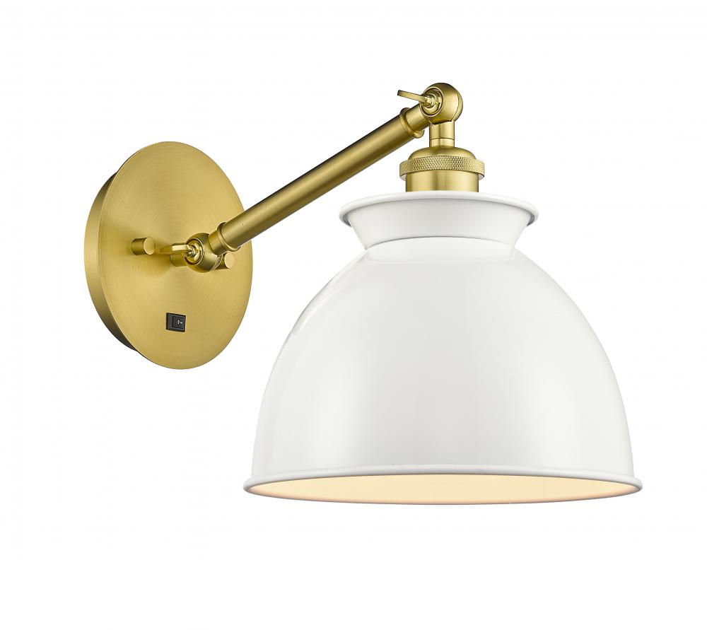 Adirondack - 1 Light - 8 inch - Satin Gold - Sconce