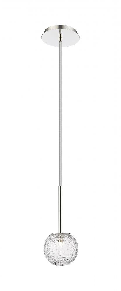 Barrington - 1 Light - 6 inch - Polished Nickel - Cord hung - Mini Pendant