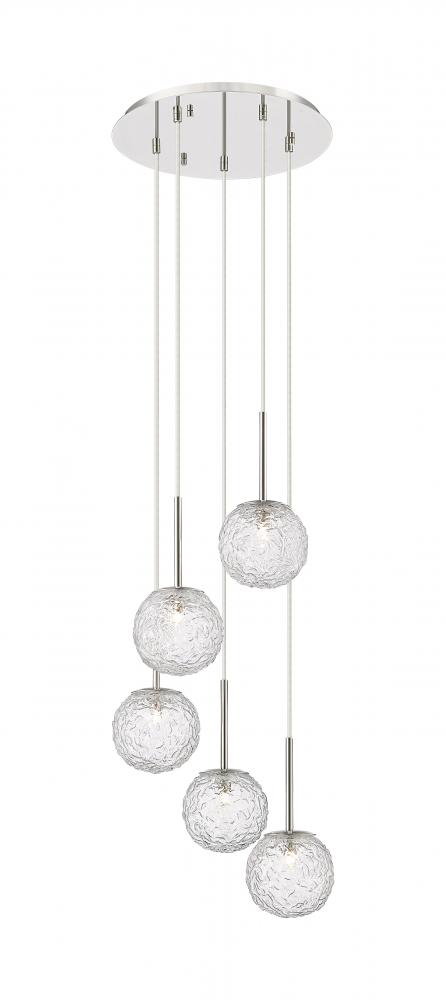 Barrington - 5 Light - 16 inch - Polished Nickel - Cord hung - Mini Pendant