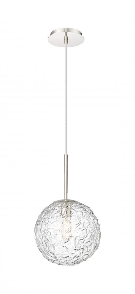 Barrington - 1 Light - 10 inch - Polished Nickel - Cord hung - Mini Pendant