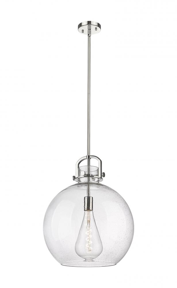 Newton Sphere - 1 Light - 16 inch - Polished Nickel - Pendant