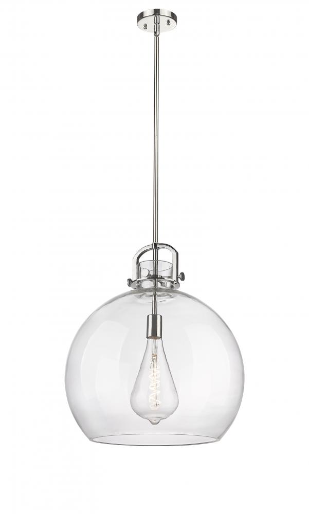 Newton Sphere - 1 Light - 18 inch - Polished Nickel - Pendant