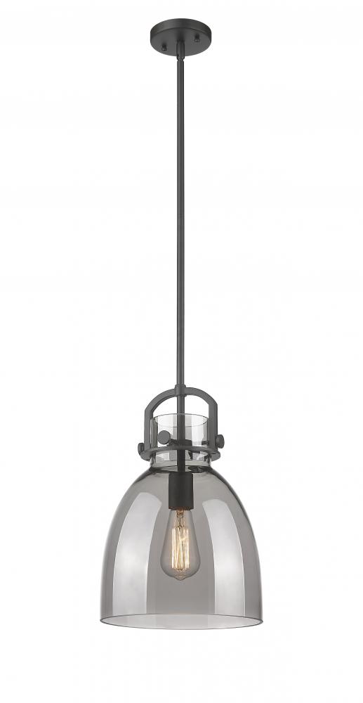 Newton Bell - 1 Light - 10 inch - Matte Black - Mini Pendant