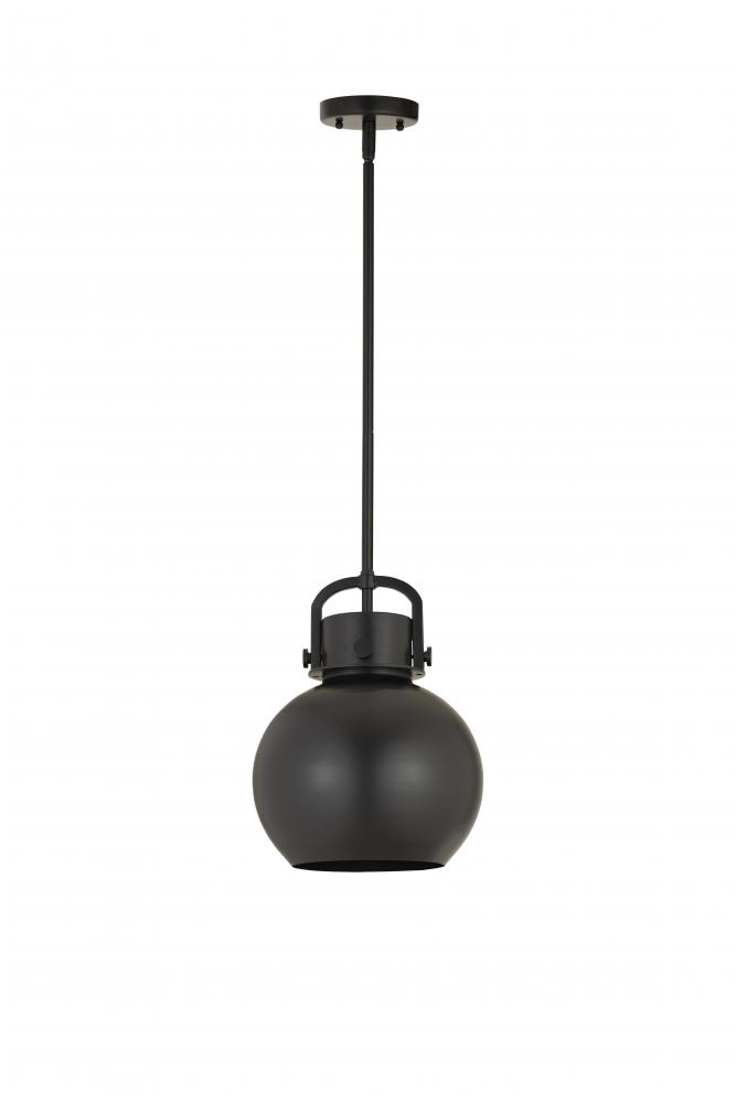 Newton Sphere - 1 Light - 10 inch - Matte Black - Mini Pendant