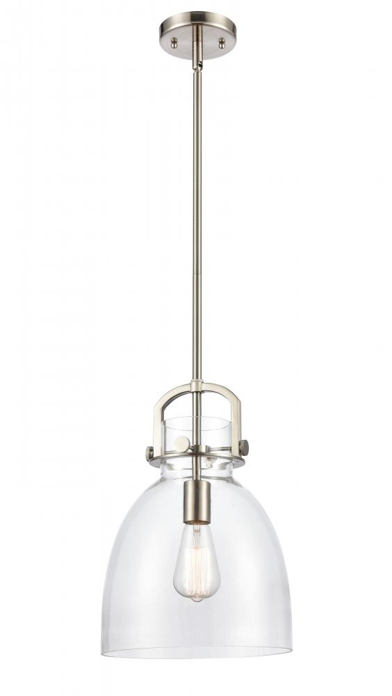 Newton Bell - 1 Light - 10 inch - Satin Nickel - Mini Pendant