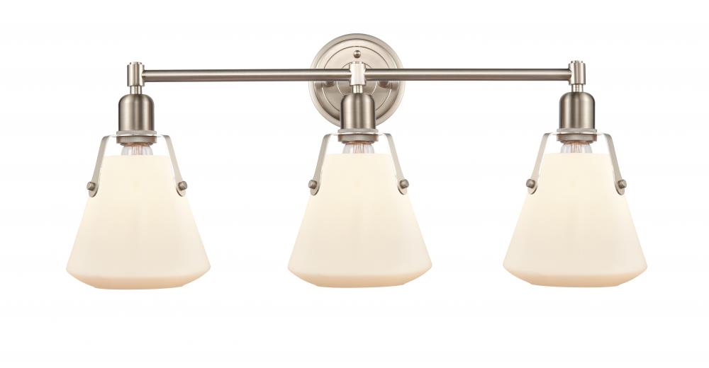 Luna - 3 Light - 29 inch - Satin Nickel - Bath Vanity Light