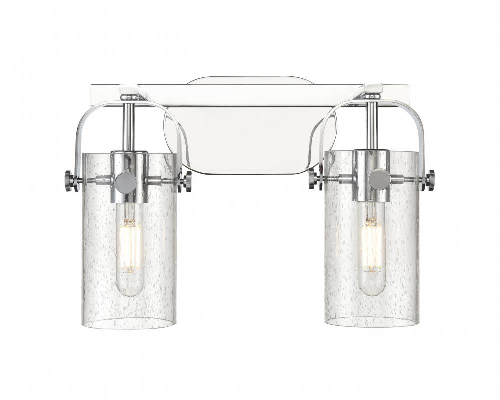 Pilaster - 2 Light - 15 inch - Polished Chrome - Bath Vanity Light