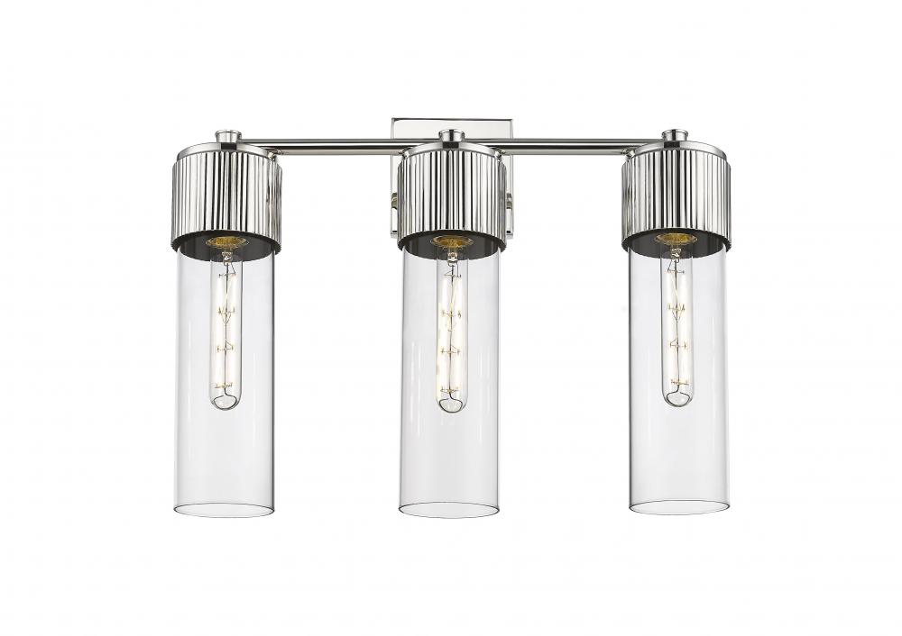 Bolivar - 3 Light - 21 inch - Polished Nickel - Bath Vanity Light