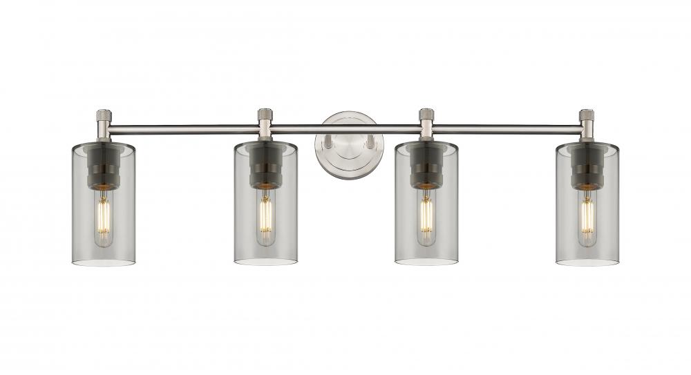 Crown Point - 4 Light - 34 inch - Satin Nickel - Bath Vanity Light