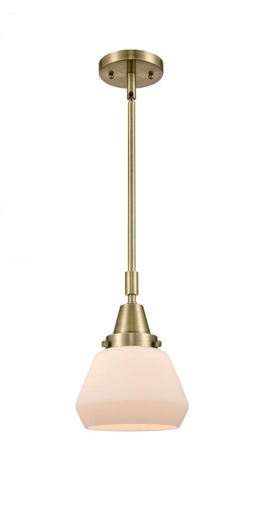 Fulton - 1 Light - 7 inch - Antique Brass - Mini Pendant