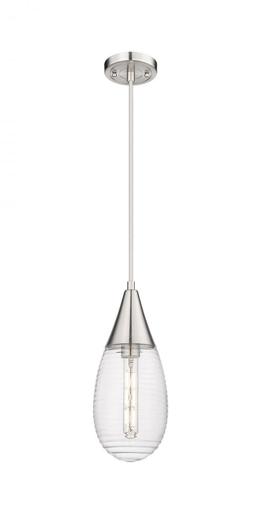 Malone - 1 Light - 6 inch - Satin Nickel - Pendant