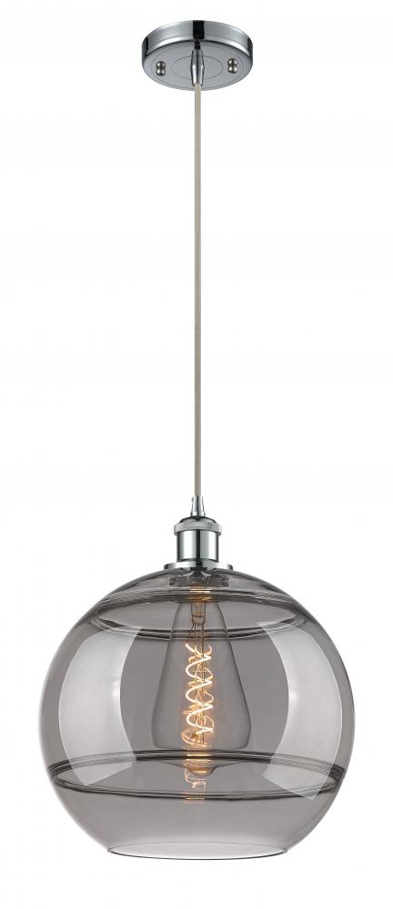 Rochester - 1 Light - 12 inch - Polished Chrome - Cord hung - Mini Pendant