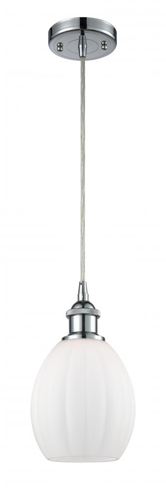 Eaton - 1 Light - 6 inch - Polished Chrome - Cord hung - Mini Pendant