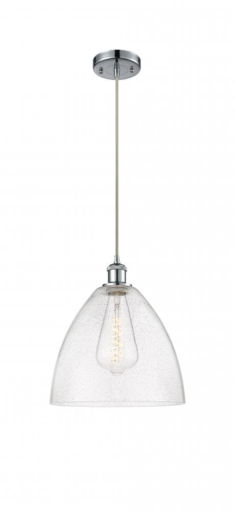 Bristol - 1 Light - 12 inch - Polished Chrome - Cord hung - Mini Pendant