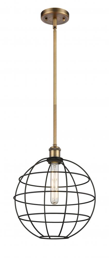 Lake Placid - 1 Light - 12 inch - Brushed Brass - Mini Pendant