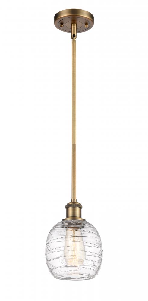 Belfast - 1 Light - 6 inch - Brushed Brass - Mini Pendant