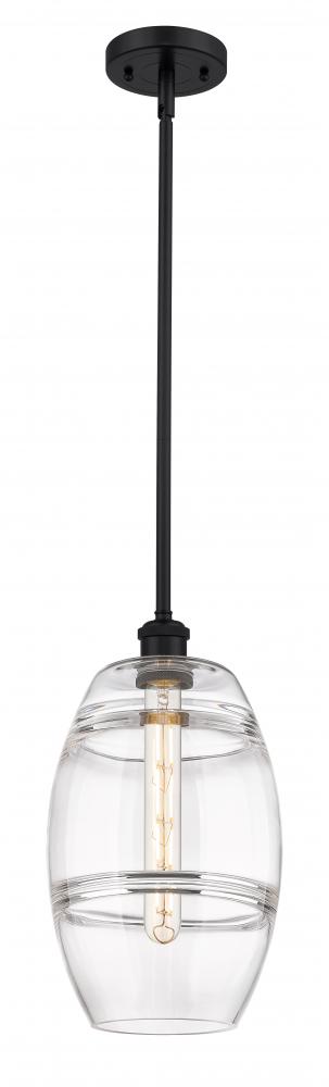 Vaz - 1 Light - 8 inch - Matte Black - Mini Pendant