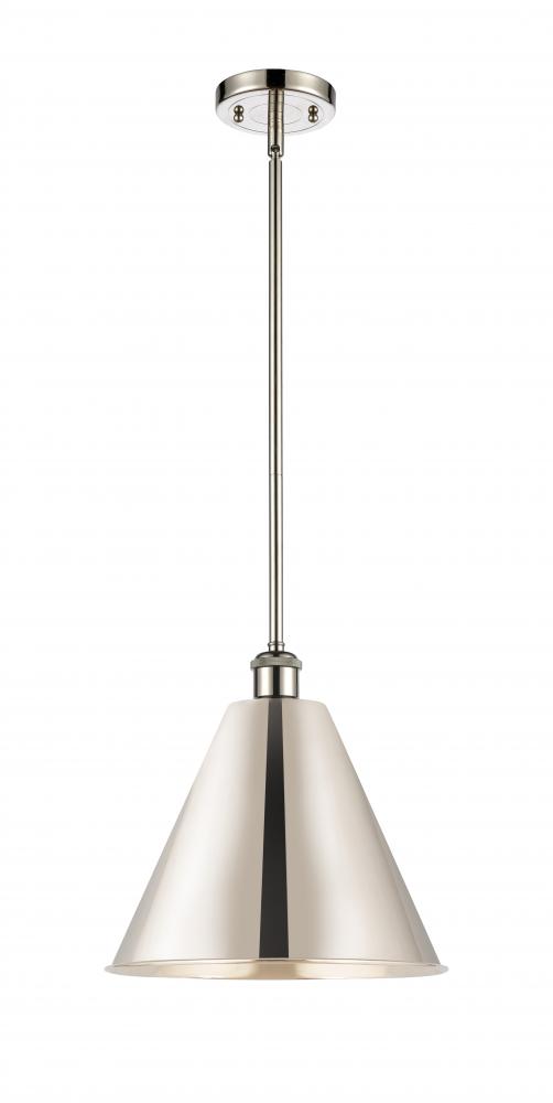 Berkshire - 1 Light - 12 inch - Polished Nickel - Pendant