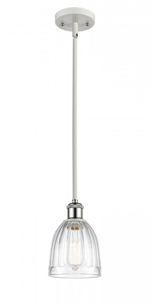 Brookfield - 1 Light - 6 inch - White Polished Chrome - Mini Pendant