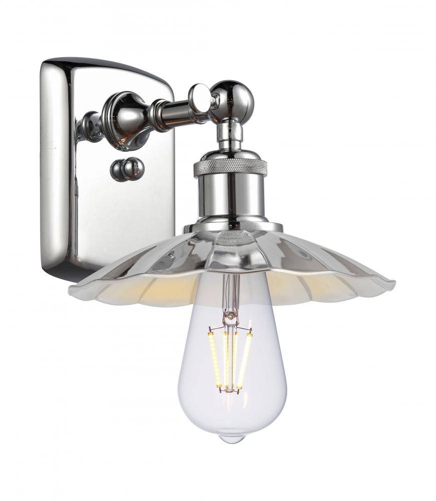 Scallop - 1 Light - 8 inch - Polished Chrome - Sconce