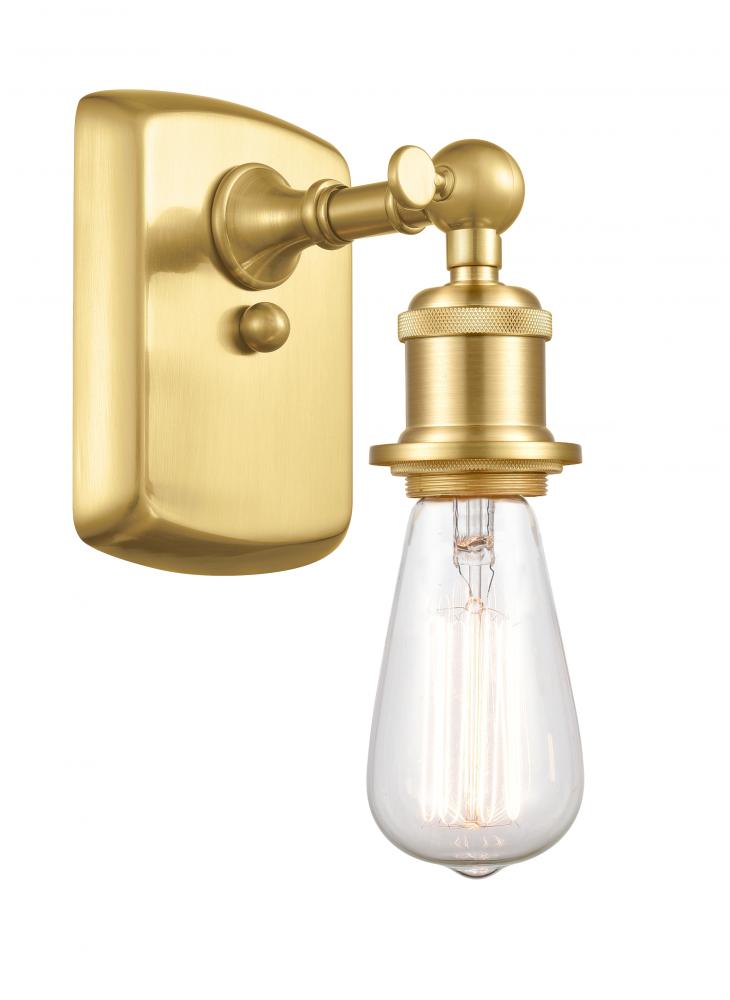 Bare Bulb - 1 Light - 5 inch - Satin Gold - Sconce