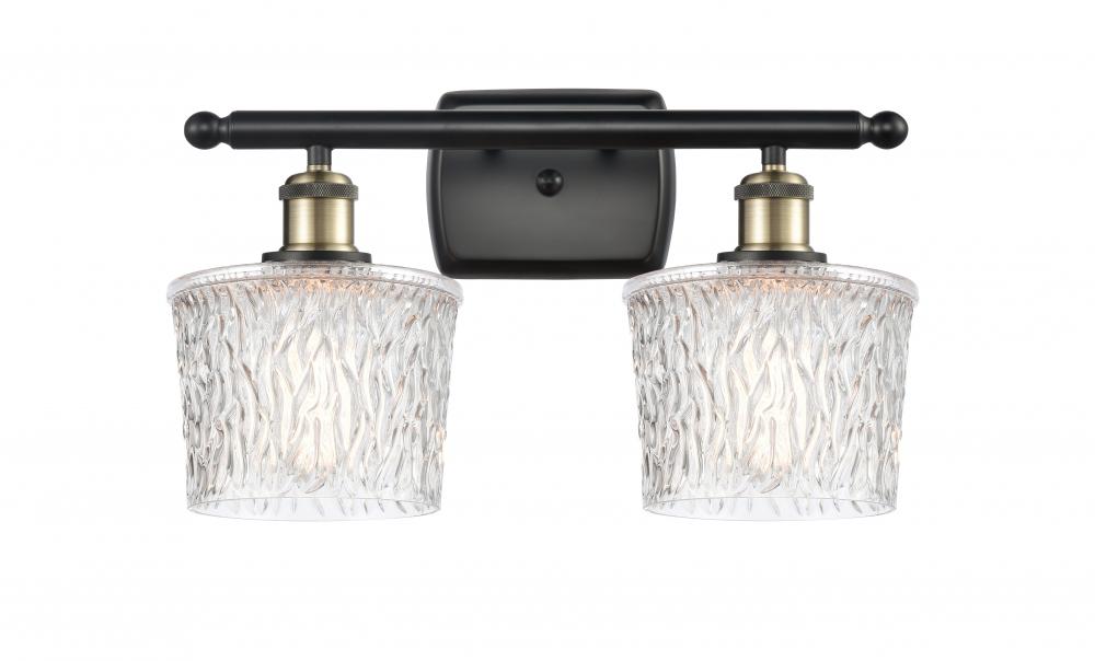 Niagara - 2 Light - 17 inch - Black Antique Brass - Bath Vanity Light