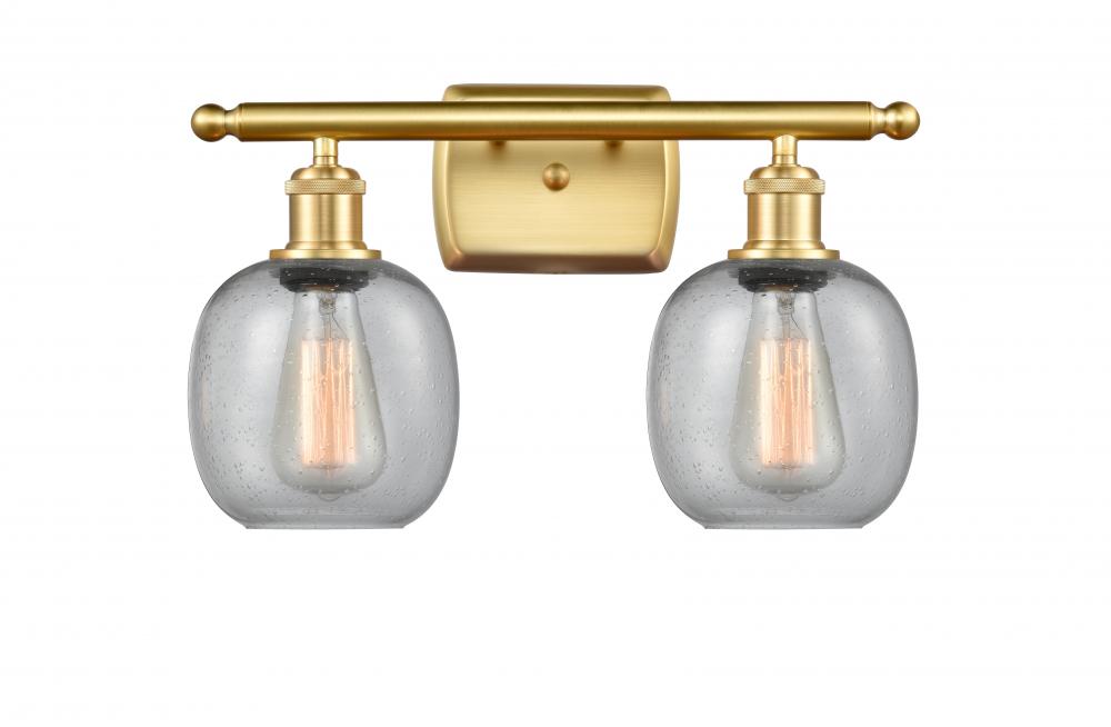 Belfast - 2 Light - 16 inch - Satin Gold - Bath Vanity Light