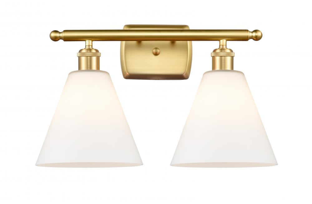 Berkshire - 2 Light - 18 inch - Satin Gold - Bath Vanity Light