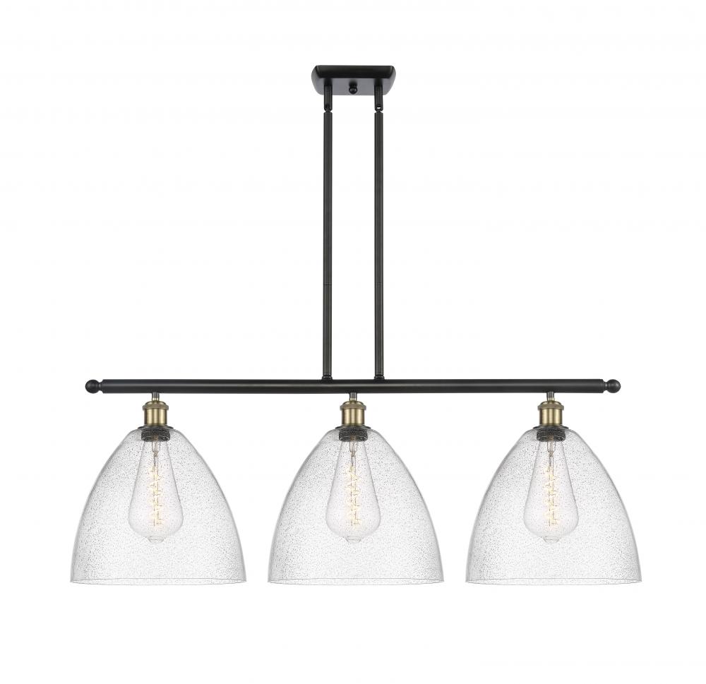 Bristol - 3 Light - 39 inch - Black Antique Brass - Cord hung - Island Light