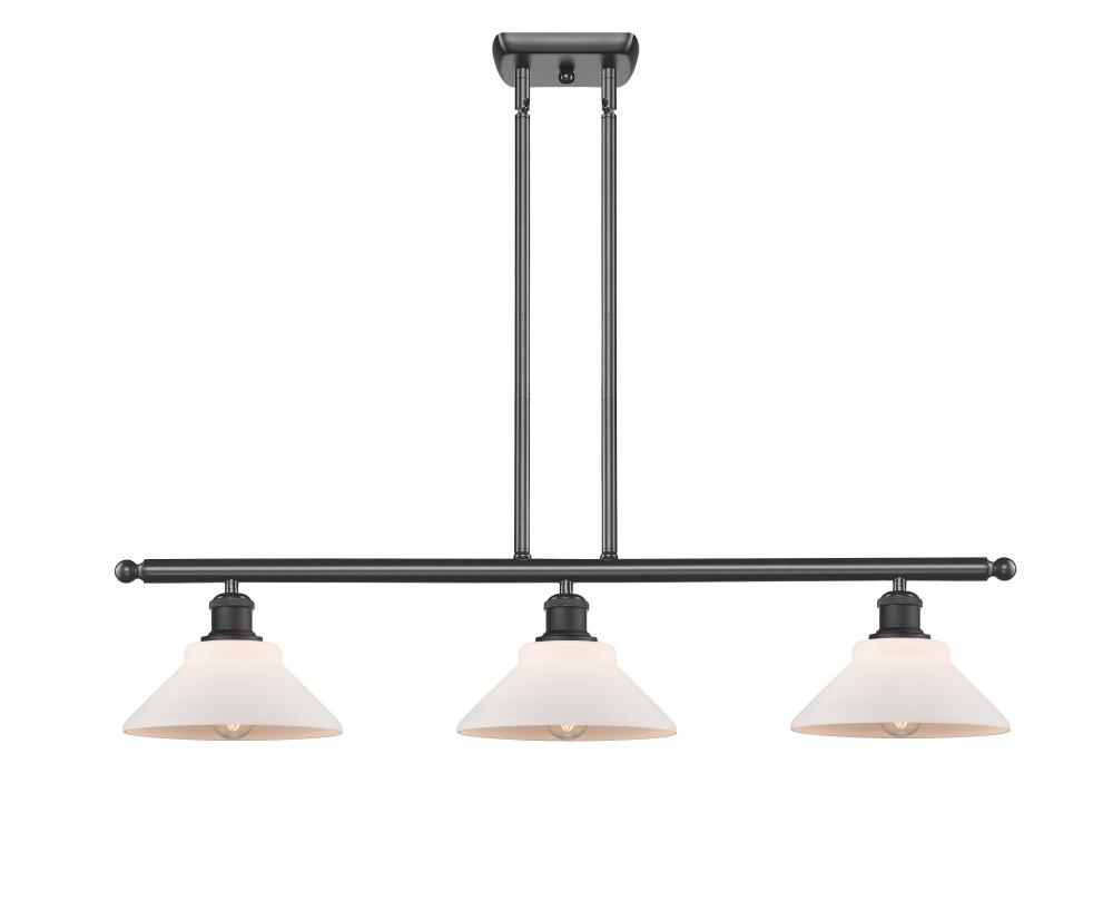 Orwell - 3 Light - 36 inch - Matte Black - Cord hung - Island Light