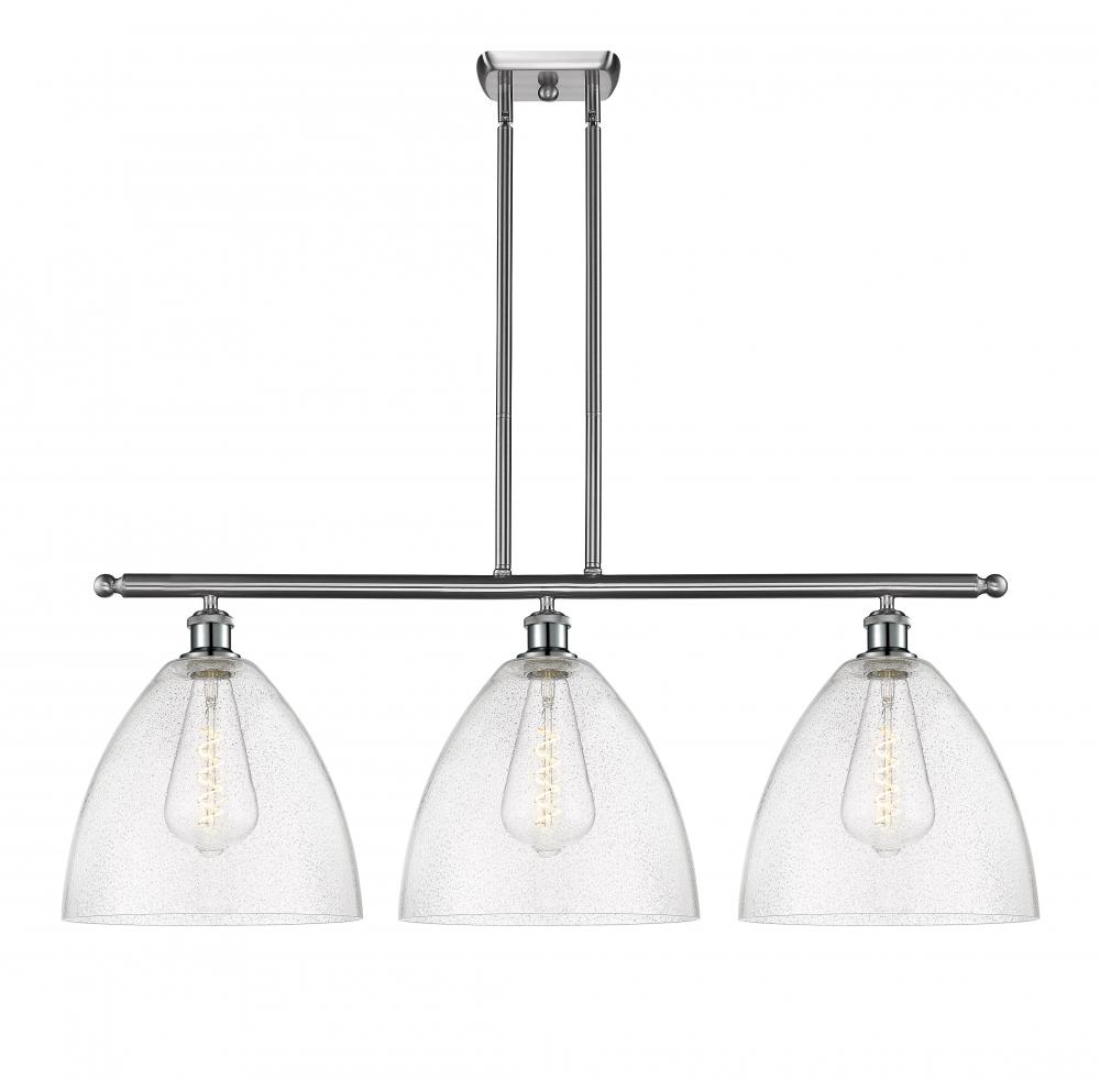 Bristol - 3 Light - 39 inch - Brushed Satin Nickel - Cord hung - Island Light