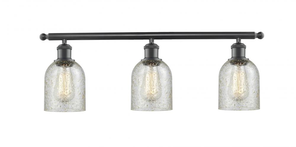 Caledonia - 3 Light - 25 inch - Matte Black - Bath Vanity Light