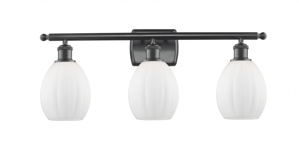 Eaton - 3 Light - 26 inch - Matte Black - Bath Vanity Light