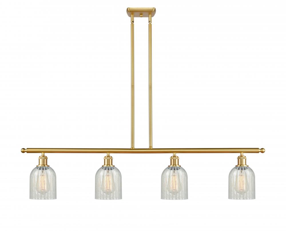 Caledonia - 4 Light - 48 inch - Satin Gold - Cord hung - Island Light