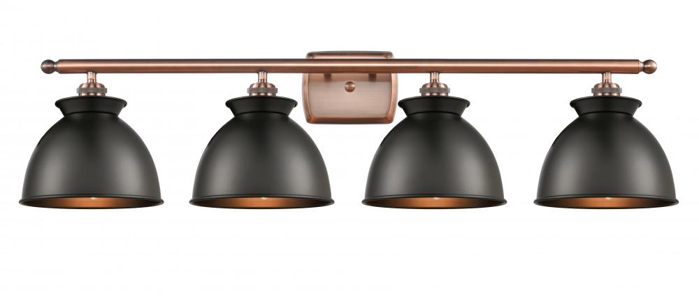 Adirondack - 4 Light - 38 inch - Antique Copper - Bath Vanity Light