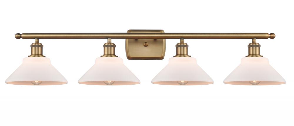 Orwell - 4 Light - 38 inch - Brushed Brass - Bath Vanity Light