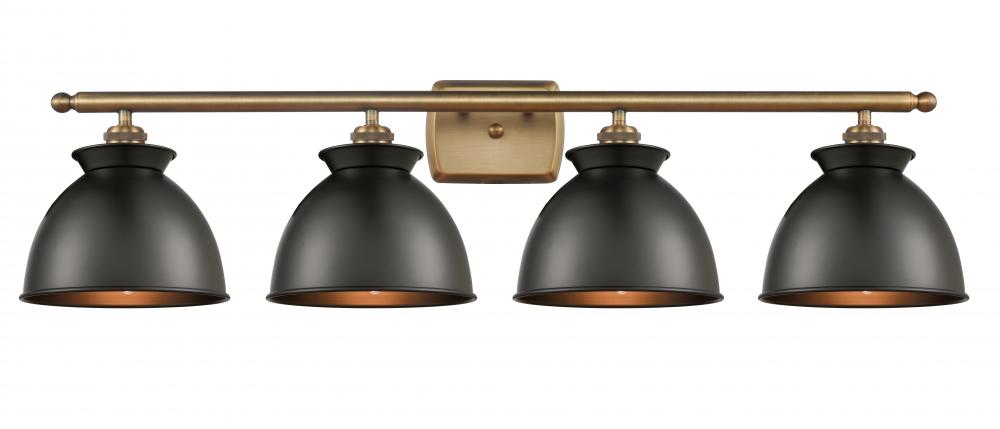 Adirondack - 4 Light - 38 inch - Brushed Brass - Bath Vanity Light