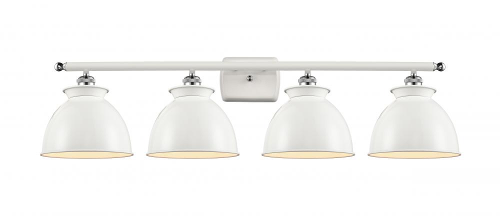 Adirondack - 4 Light - 38 inch - White Polished Chrome - Bath Vanity Light