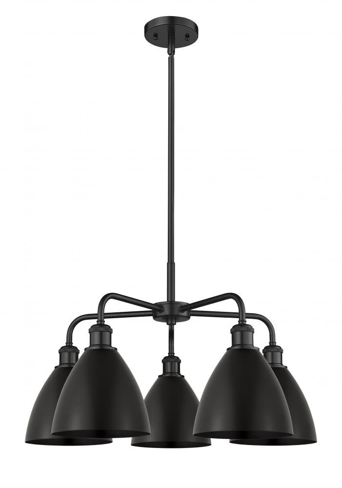 Bristol - 5 Light - 26 inch - Matte Black - Chandelier