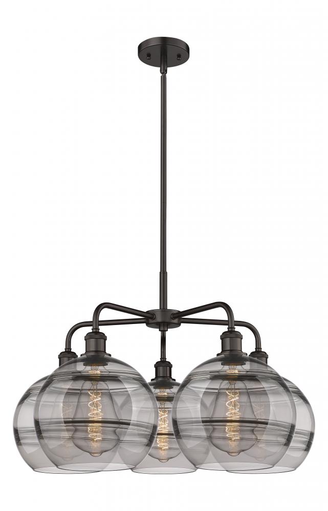 Rochester - 5 Light - 28 inch - Oil Rubbed Bronze - Chandelier