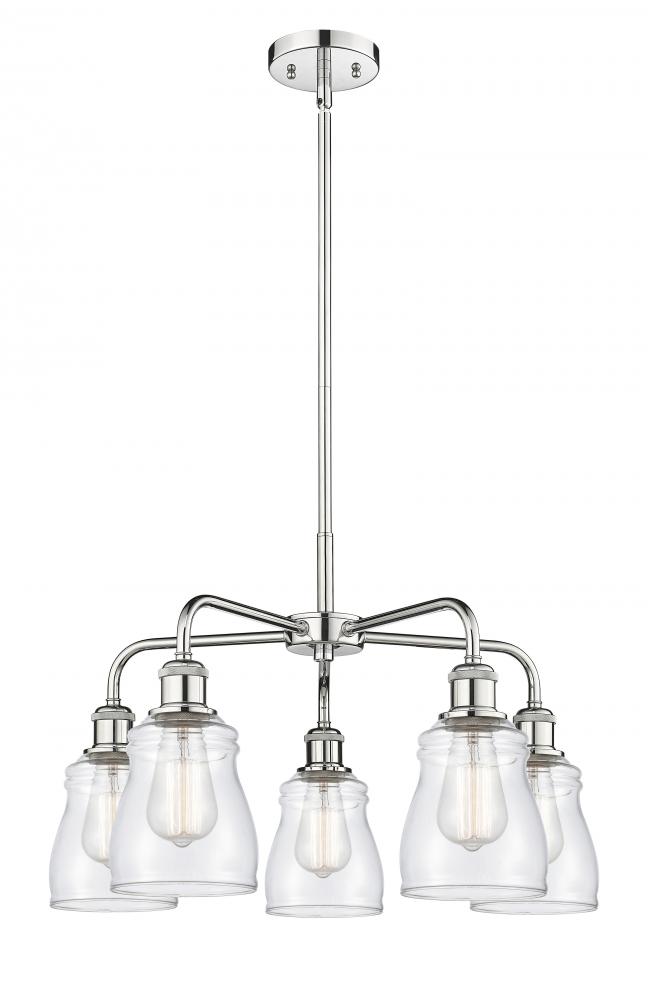 Ellery - 5 Light - 23 inch - Polished Chrome - Chandelier