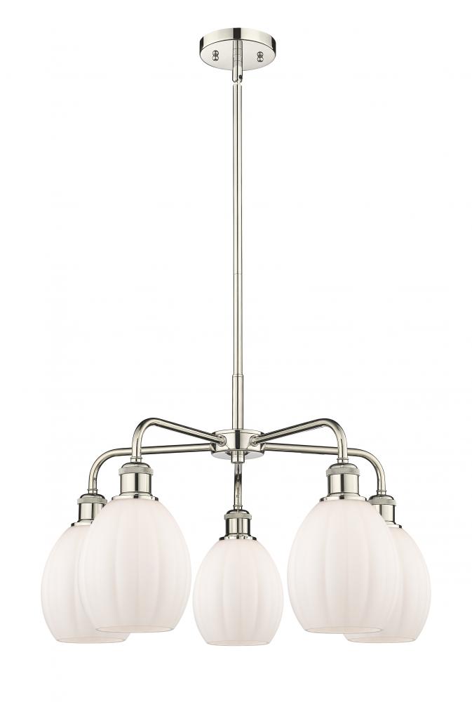 Eaton - 5 Light - 24 inch - Polished Nickel - Chandelier