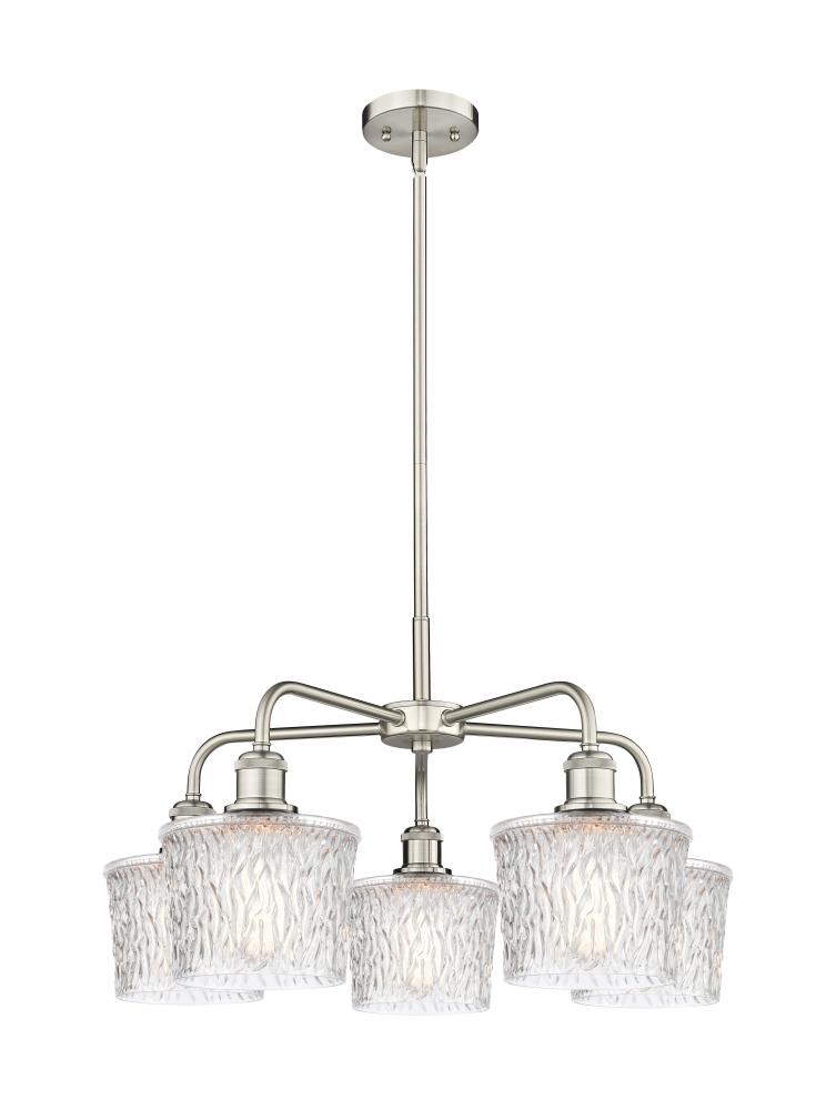 Niagara - 5 Light - 25 inch - Satin Nickel - Chandelier