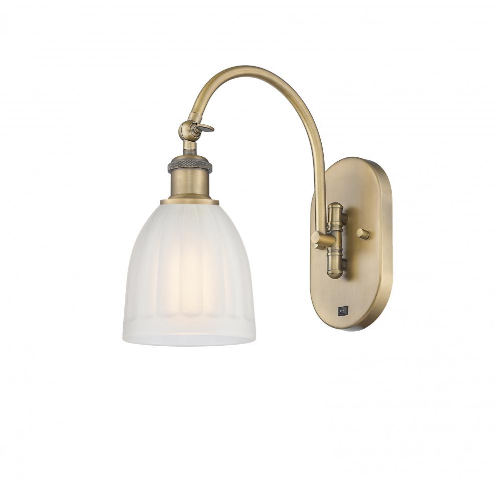 Brookfield - 1 Light - 6 inch - Brushed Brass - Sconce